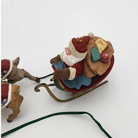 Santa and His Reindeer Collection Hallmark Ornaments - Picture 10 of 14